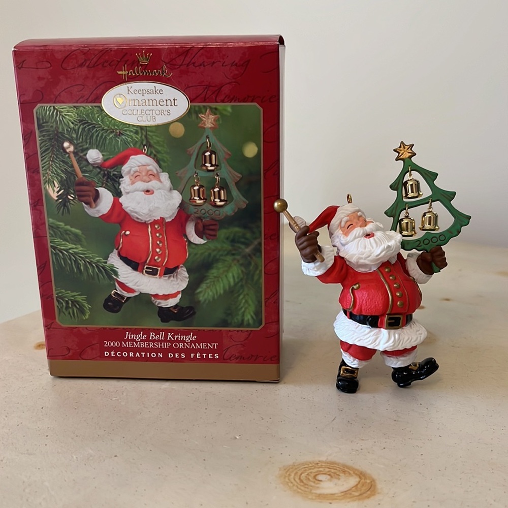 Hallmark Keepsake 2000 Santa Jingle Bell Kringle Christmas Holiday Ornament